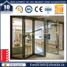 Double Glazing Exterior Interior Bi-Folding 5 Panel Sliding Door